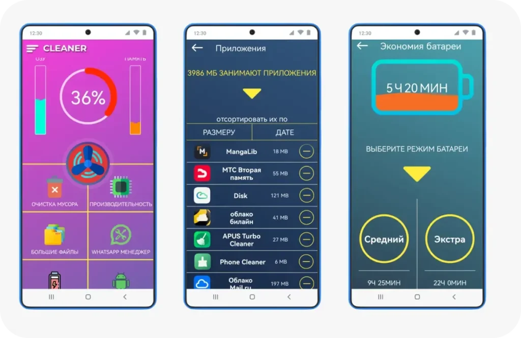 Приложения для освобождения памяти и чистки кеша на Android